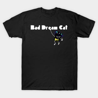 Bad Dream Cat Logo (Black) T-Shirt